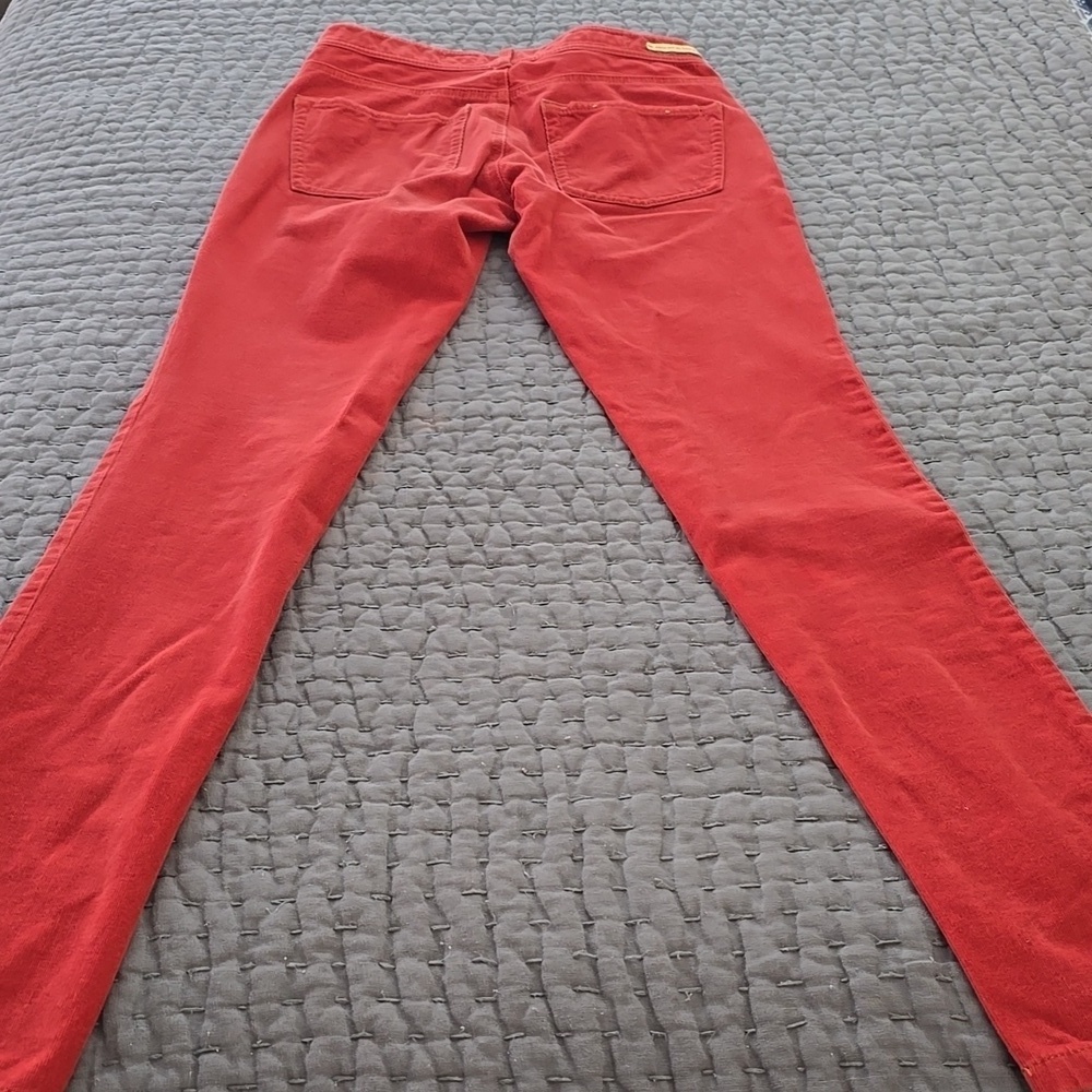 Pilcro And The Letterpress Rust Serif Skinny Corduroy Pants - Picture 14 of 15